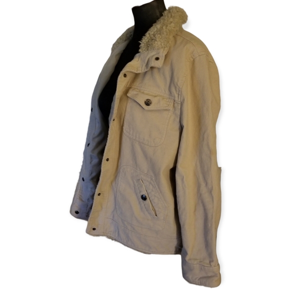 Vintage super boho fairycore raw edge fringed corduroy light jacket sz 1X - Picture 9 of 11